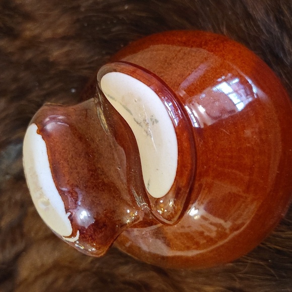 Insulator Vintage Brown Ceramic Insulator Heavy - Picture 5 of 8